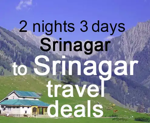 2 nights 3 days srinagar to srinagar travel deals