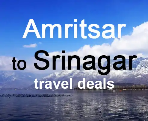 Amritsar to srinagar travel deals