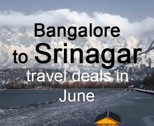 Bangalore to srinagar travel deals in june