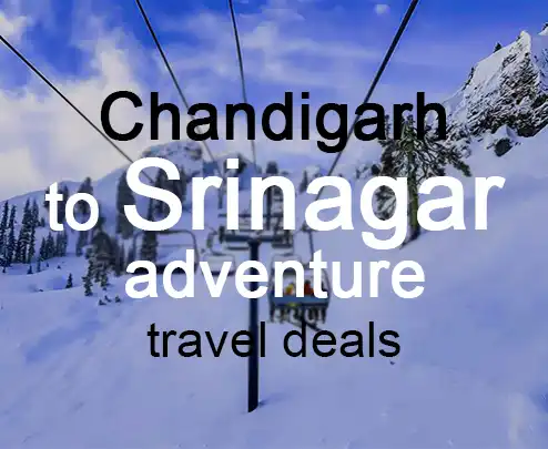 Chandigarh to srinagar adventure travel deals