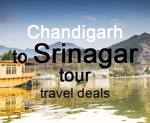 Chandigarh to srinagar tour travel deals