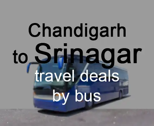 Chandigarh to srinagar travel deals by bus