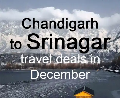 Chandigarh to srinagar travel deals in december