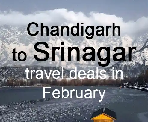 Chandigarh to srinagar travel deals in february