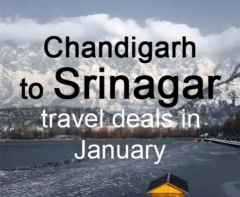 Chandigarh to srinagar travel deals in january