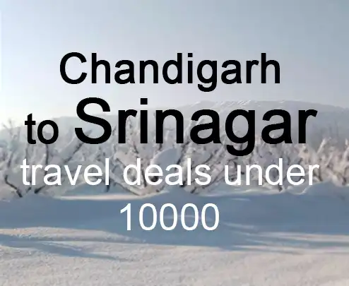 Chandigarh to srinagar travel deals under 10000