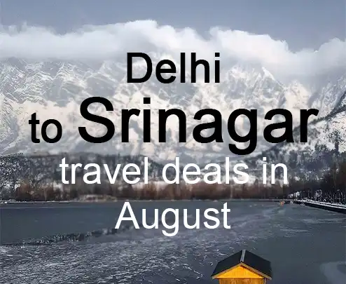 Delhi to srinagar travel deals in august