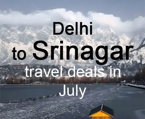 Delhi to srinagar travel deals in july