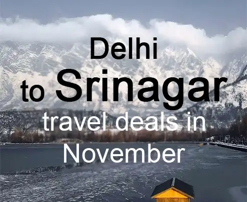 Delhi to srinagar travel deals in november