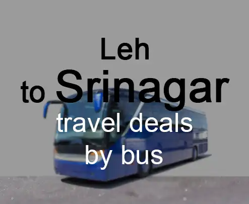 Leh to srinagar travel deals by bus