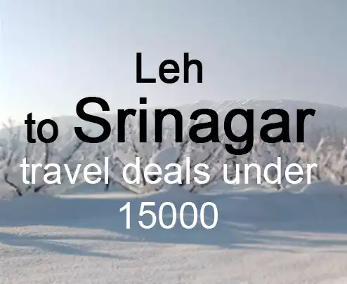 Leh to srinagar travel deals under 15000