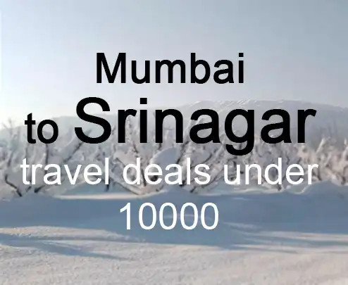 Mumbai to srinagar travel deals under 10000