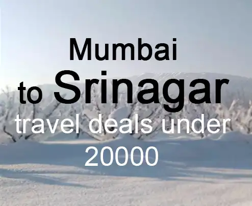 Mumbai to srinagar travel deals under 20000